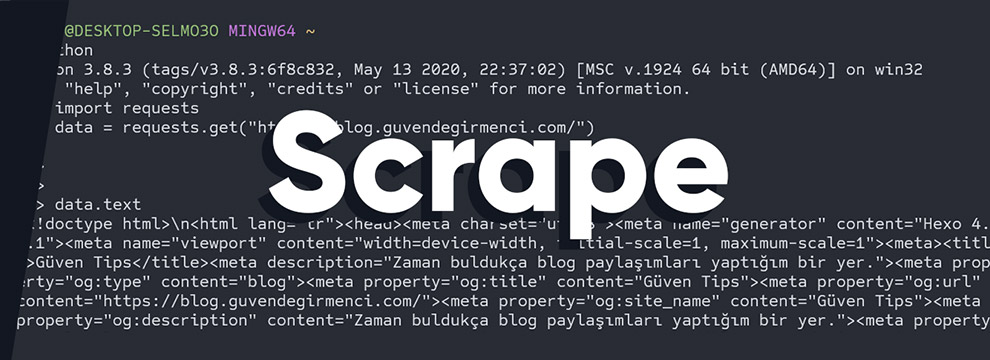 Web Scraping Nasıl Yapılır?